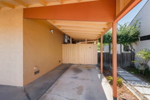 Carport at front of home