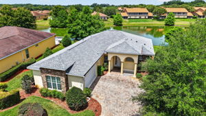 Aerial Front Elevation with Water Views