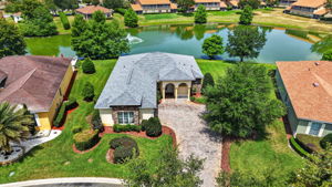 Aerial Front Elevation with Water Views