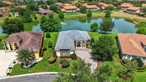 Aerial Front Elevation with Water Views!