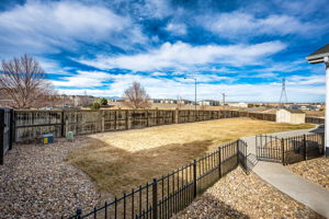 Back Yard w/ Garden Gate