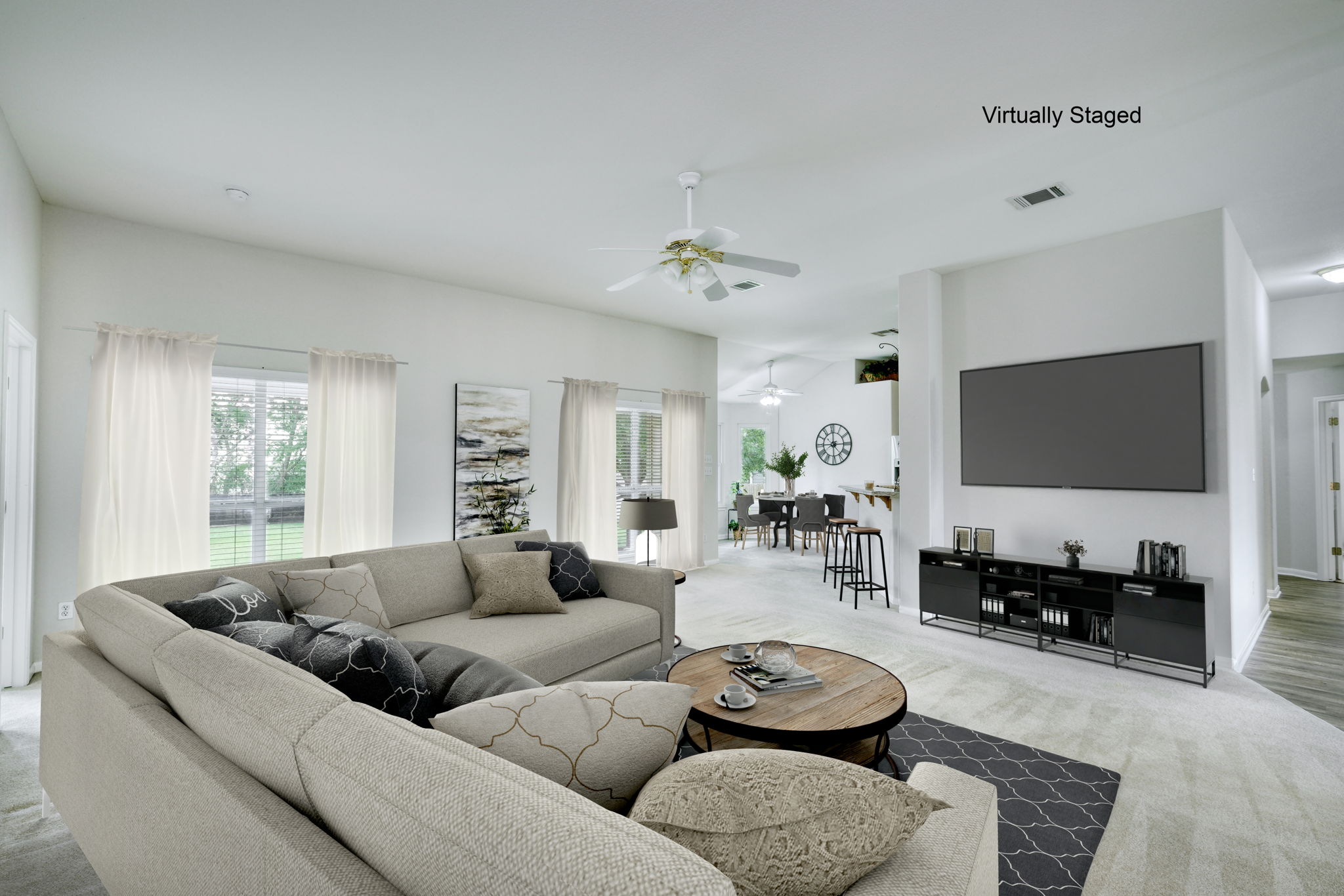Living Room Virtually Staged