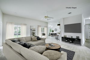Living Room Virtually Staged