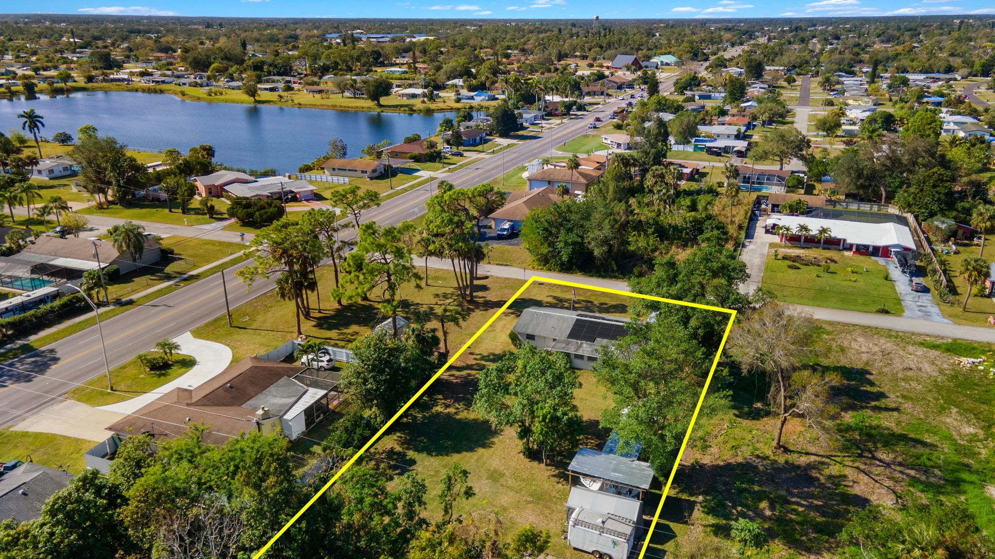 Aerial View 2 -Lot Lines