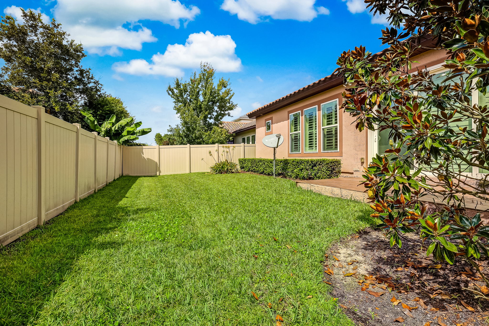 Fenced Rear Lawn