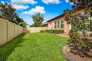 Fenced Rear Lawn