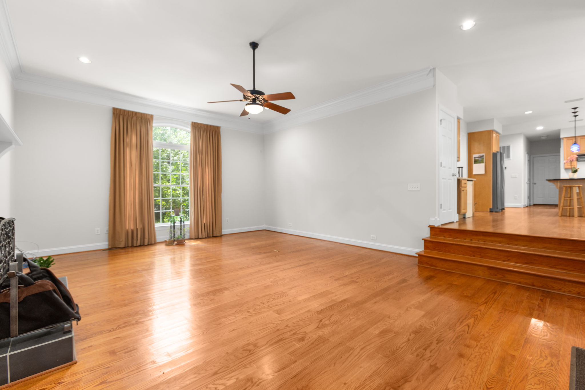 great room open to kitchen