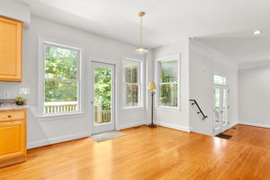 dining space in the kitchen