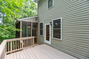 Deck off the kitchen