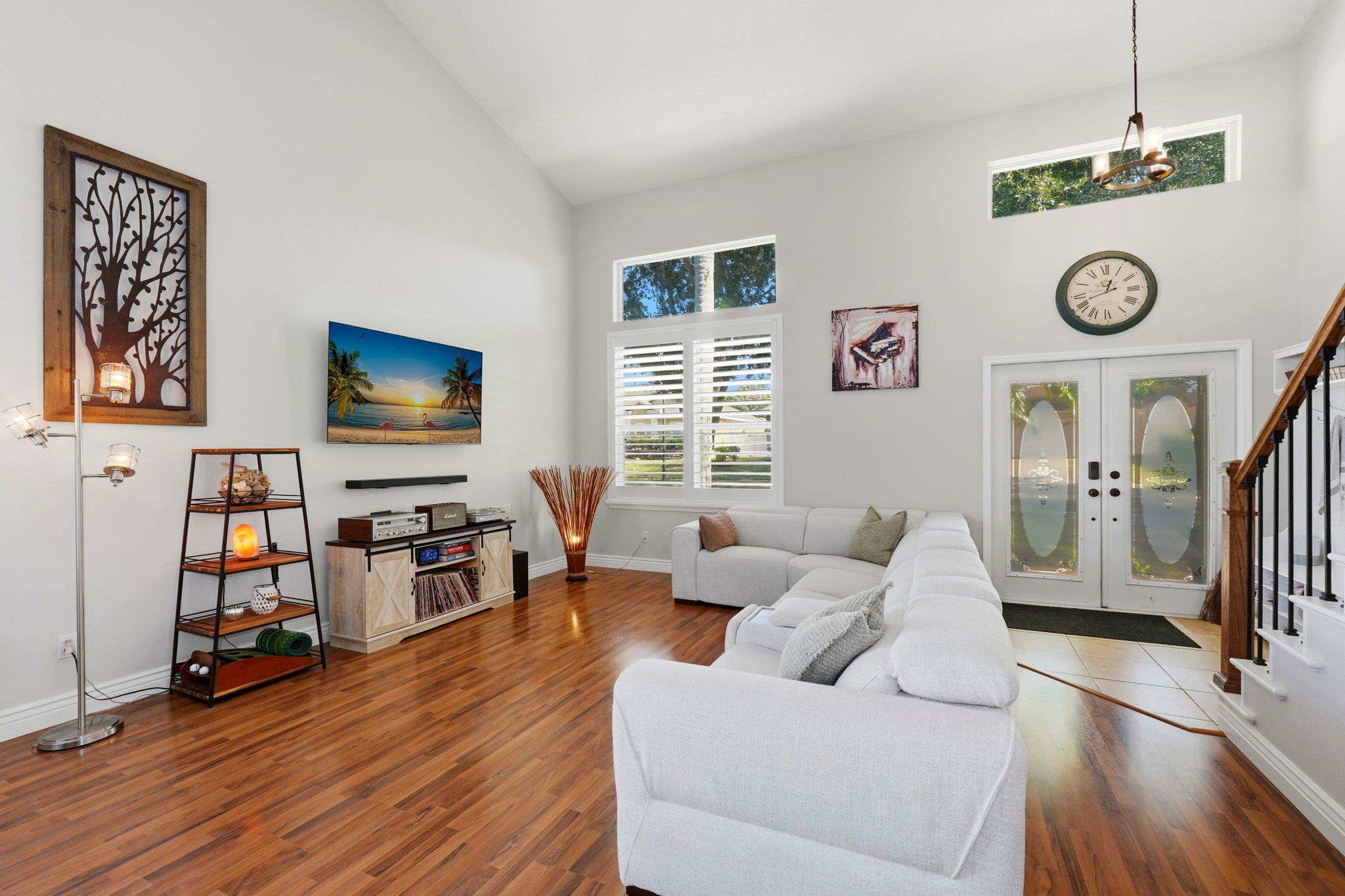 Warm, Welcoming Living Room with Beautiful Natural Light