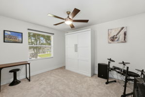 Bedroom 4 - 2nd Floor, with Custom Built-In Murphy Bed