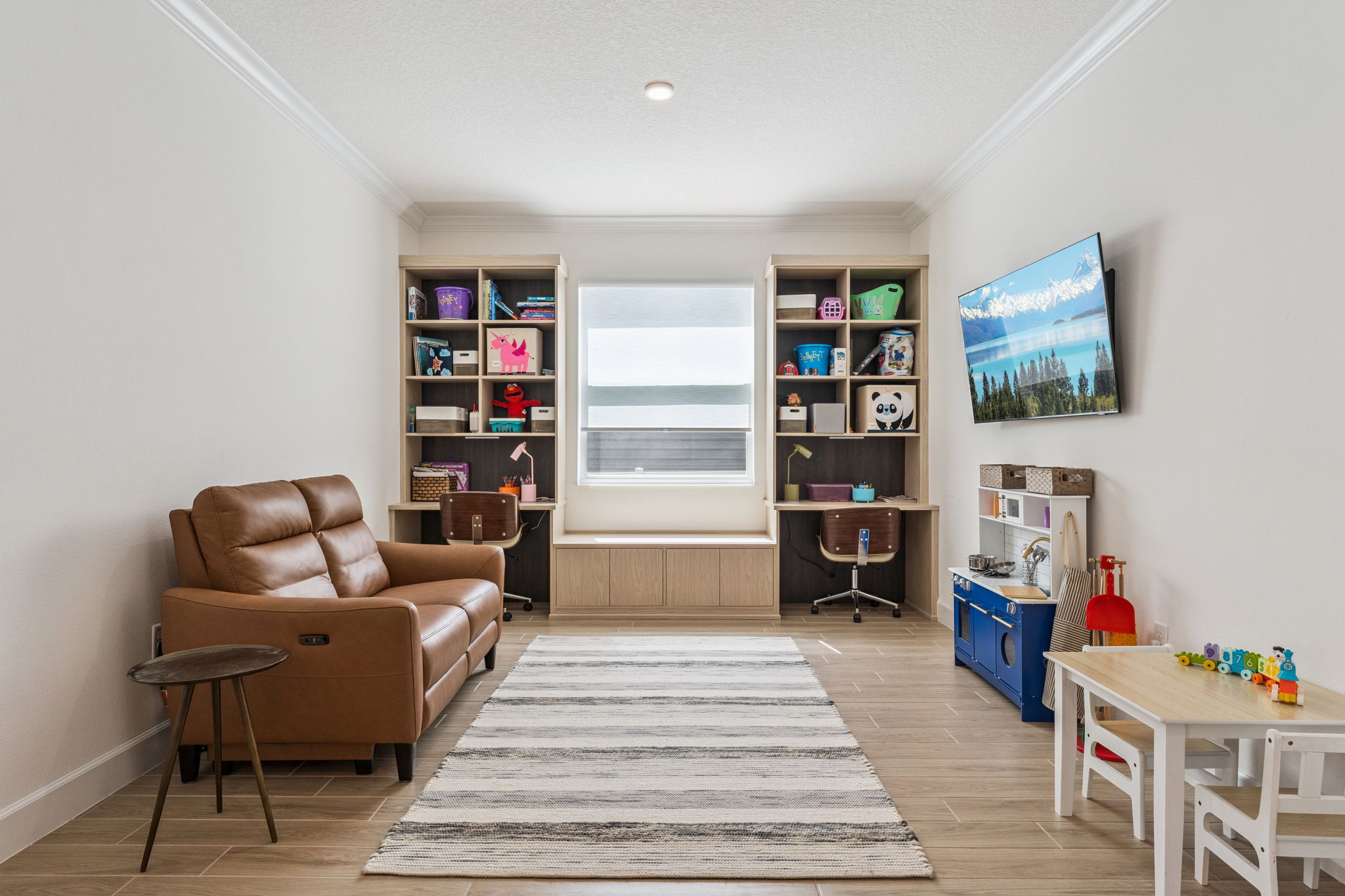 Flex Room with Custom Built Ins