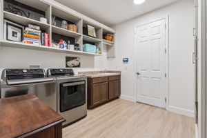 Laundry / Mud Room with Custom Built Ins