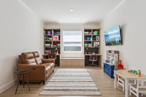 Flex Room with Custom Built Ins