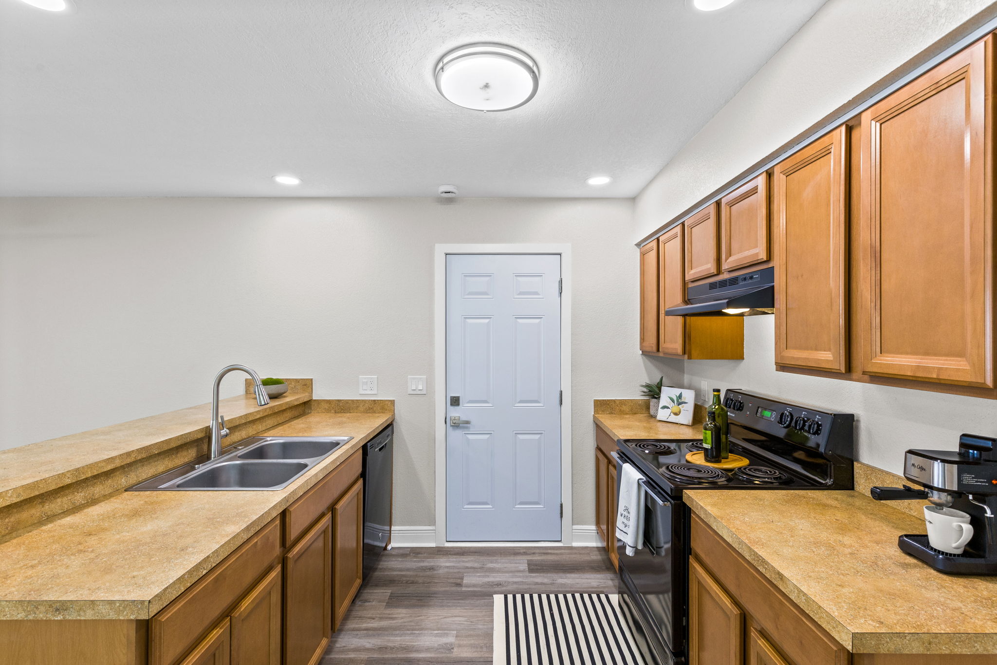 Kitchen with natural gas service available.