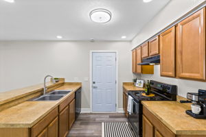 Kitchen with natural gas service available.