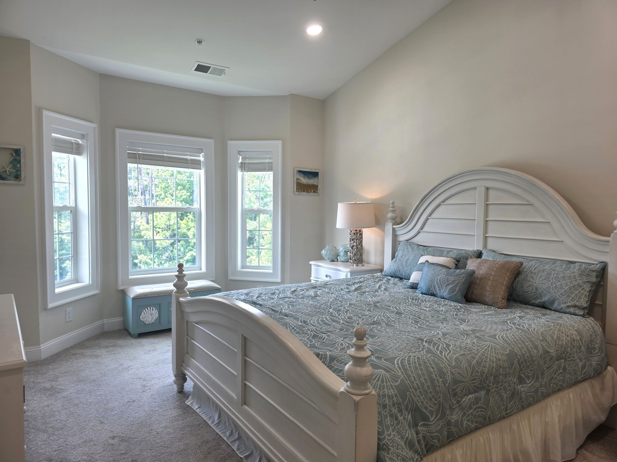 Primary Bedroom Bay Windows