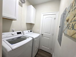 Dedicated Laundry and storage closets