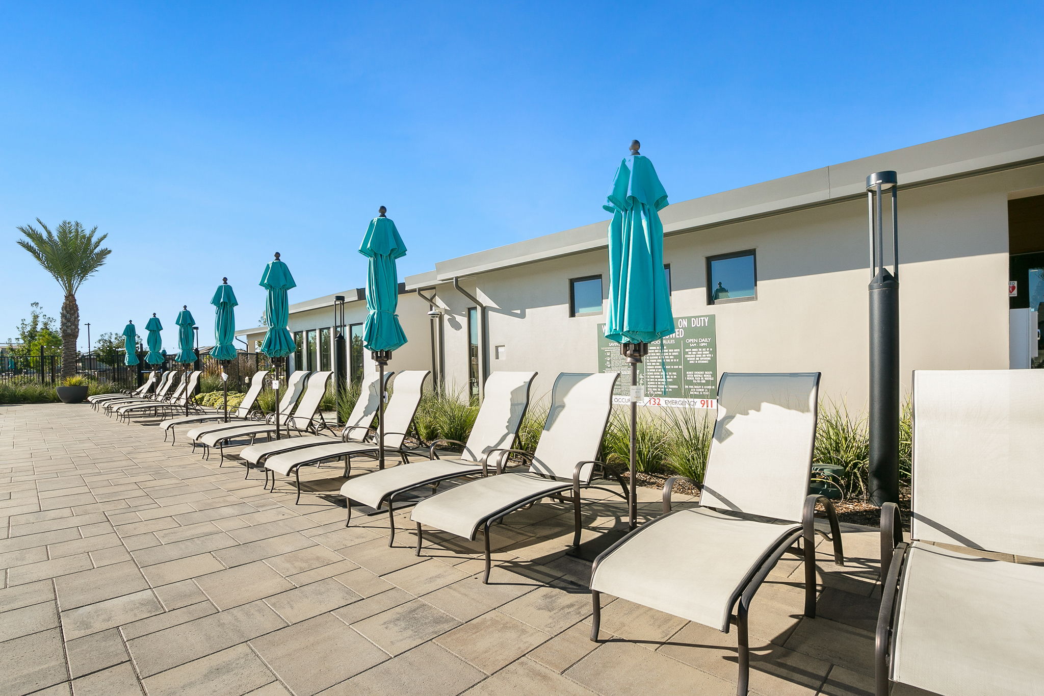 POOLSIDE CHAISE LOUNGES