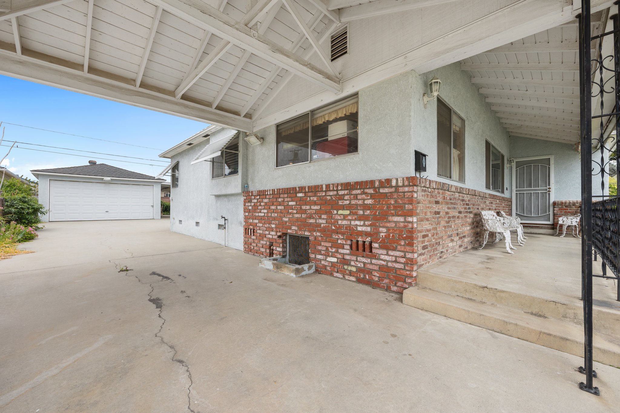 Cover over driveway