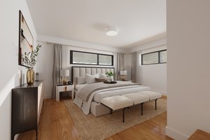 Virtually staged Primary Bedroom