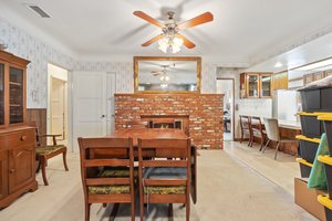 Dining with Fireplace