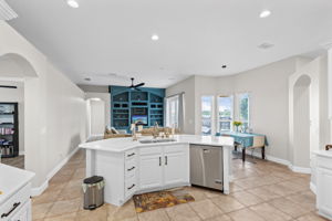 Kitchen with Kitchen Nook & Family Room