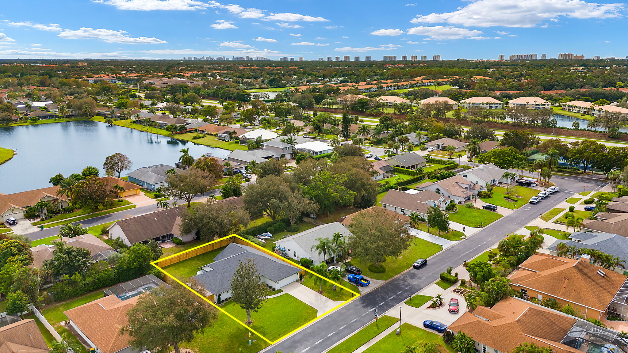 Aerial Front Exterior 3 of 4 -Lot Lines