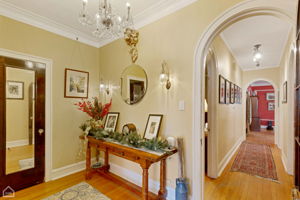 Second floor foyer with coat closet