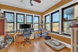 Second floor bedroom, with large closet (currently used as an office)