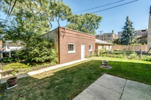 Two car brick garage