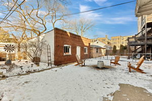 Winter view, bring your fire pit!