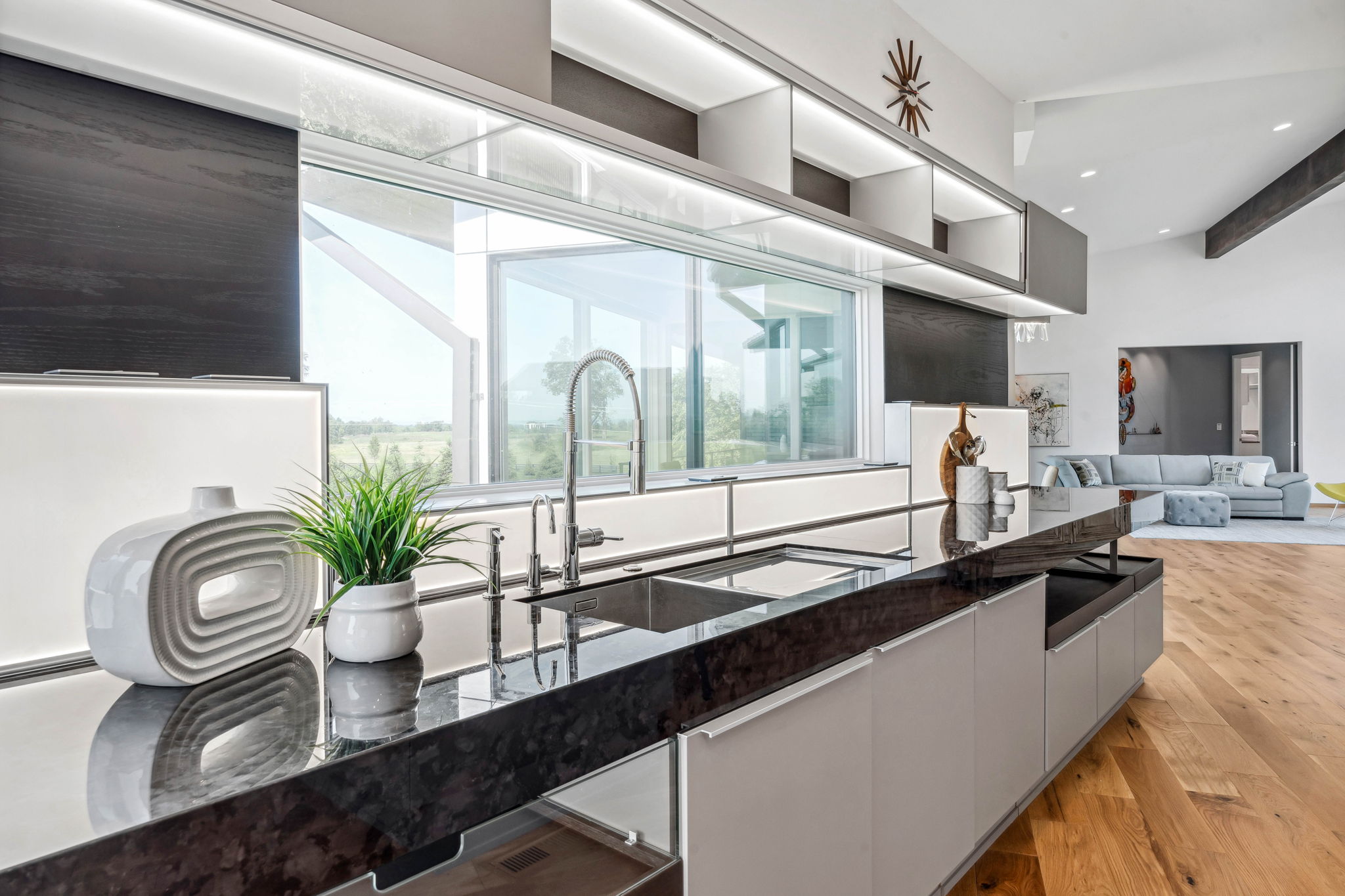 Back Lit Panel in Kitchen