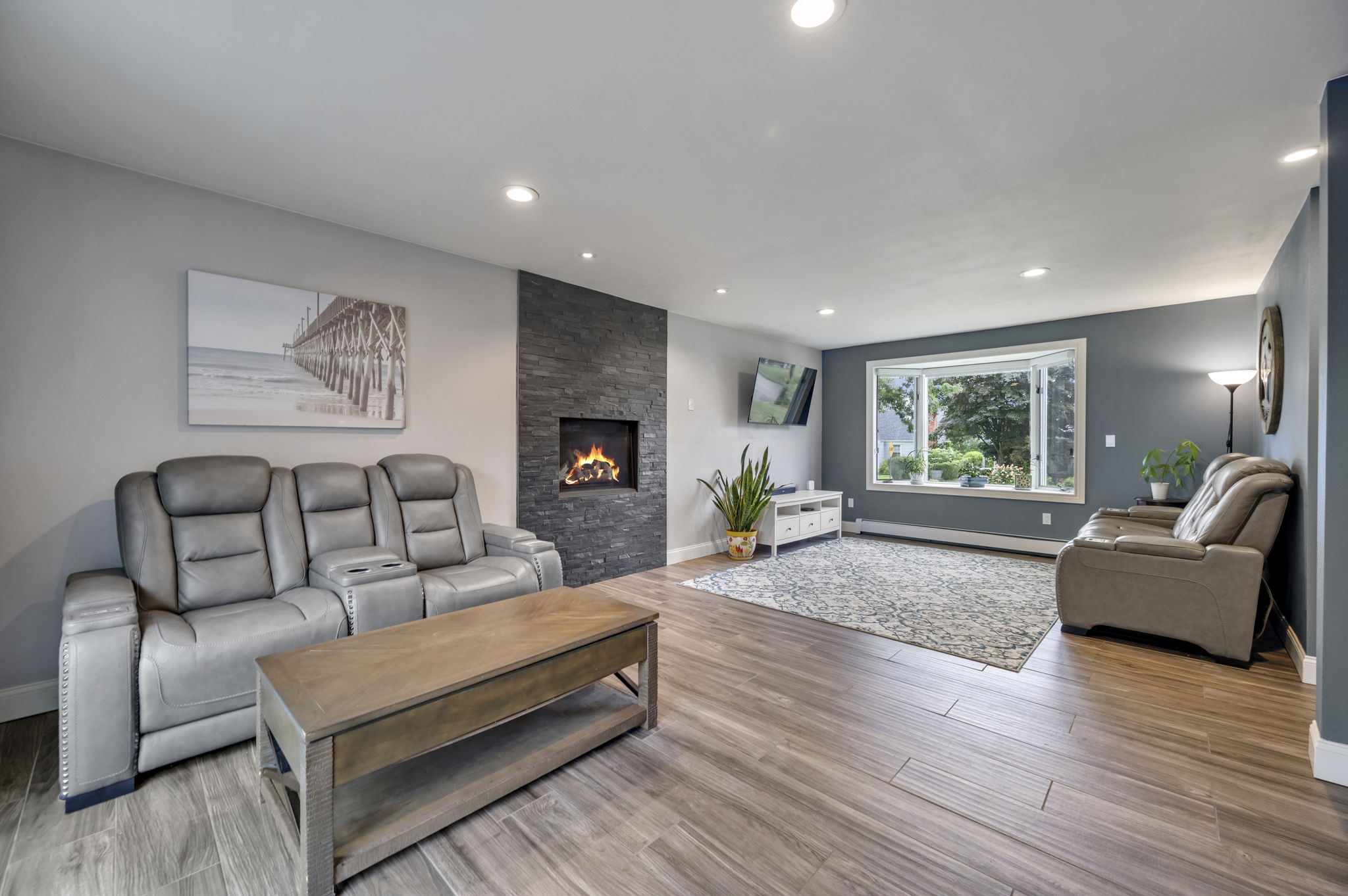 Two Seating Areas in Living Room