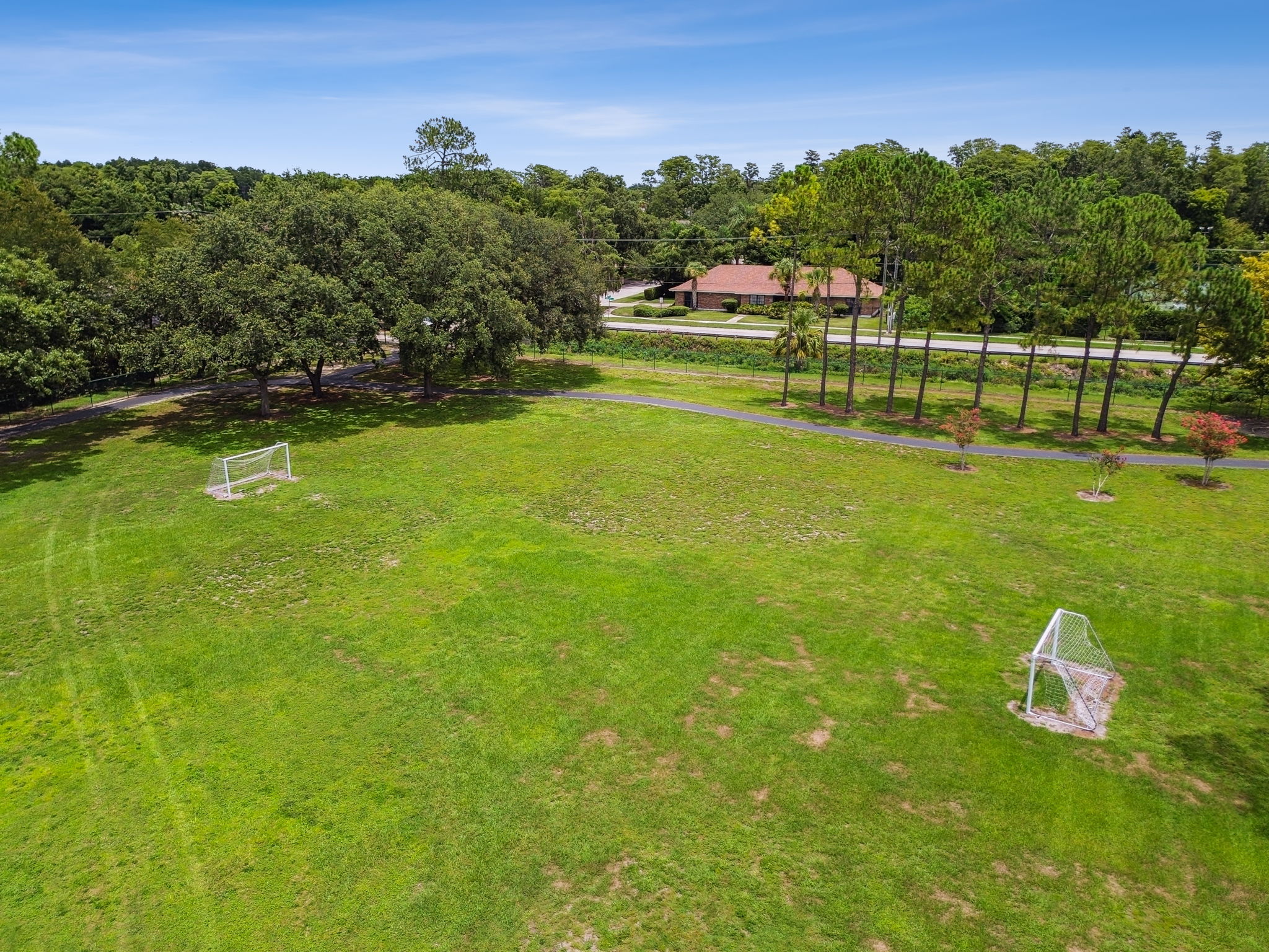 Playground and pavilion