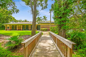 Boardwalk to community building