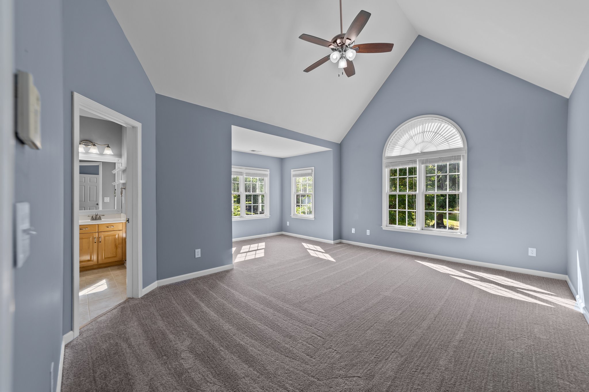 Primary bedroom with sitting room