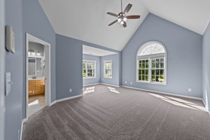 Primary bedroom with sitting room