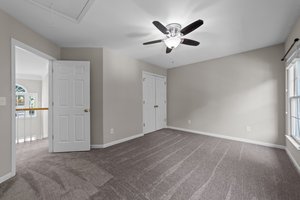 Bedroom 2 with ceiling fan
