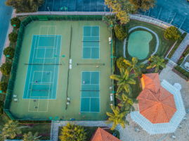 8-Clubhouse Tennis and Pickleball Courts