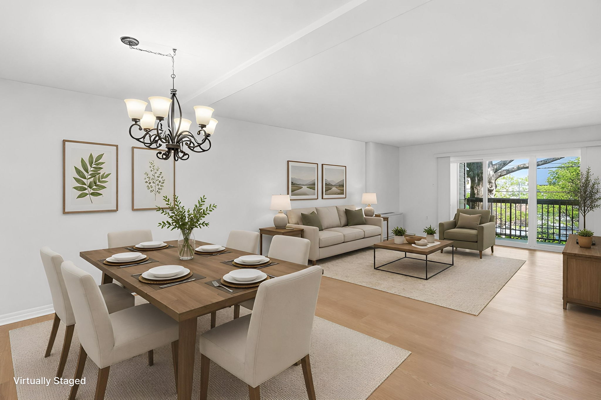 Open Concept Dining & Living Room
