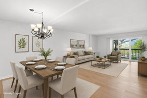 Open Concept Dining & Living Room