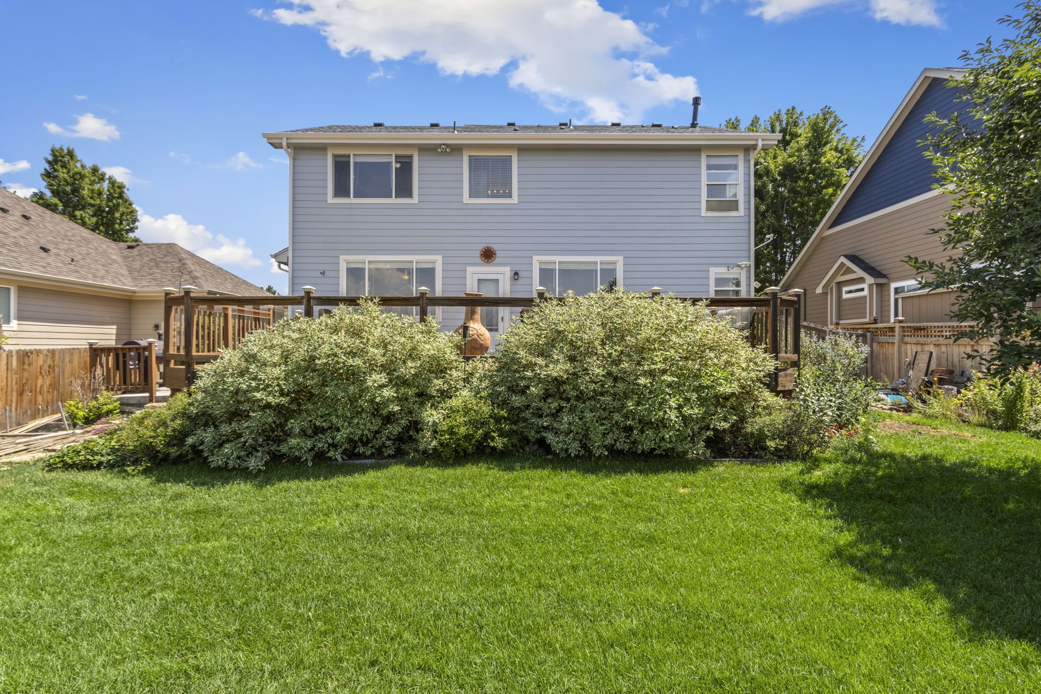 Backyard with Mature Landscaping