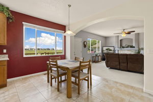 Kitchen Flows to Living Area