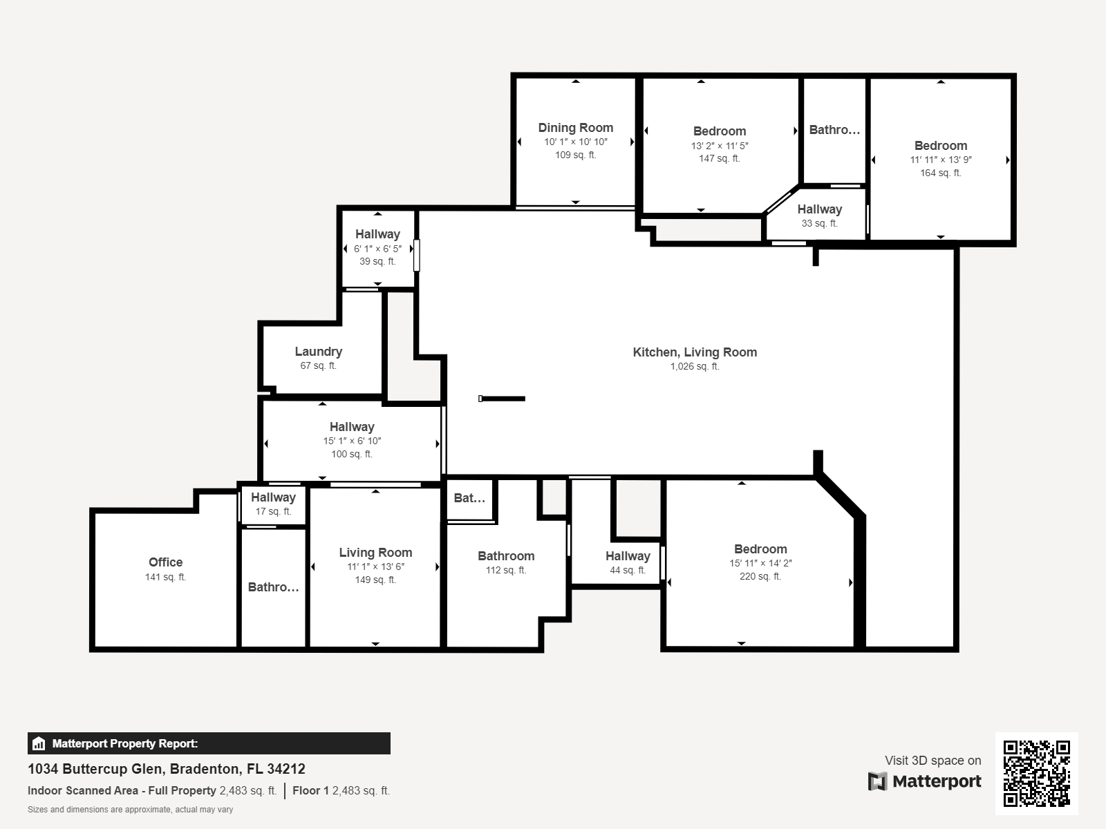 Measurements - 1034 Buttercup Glen