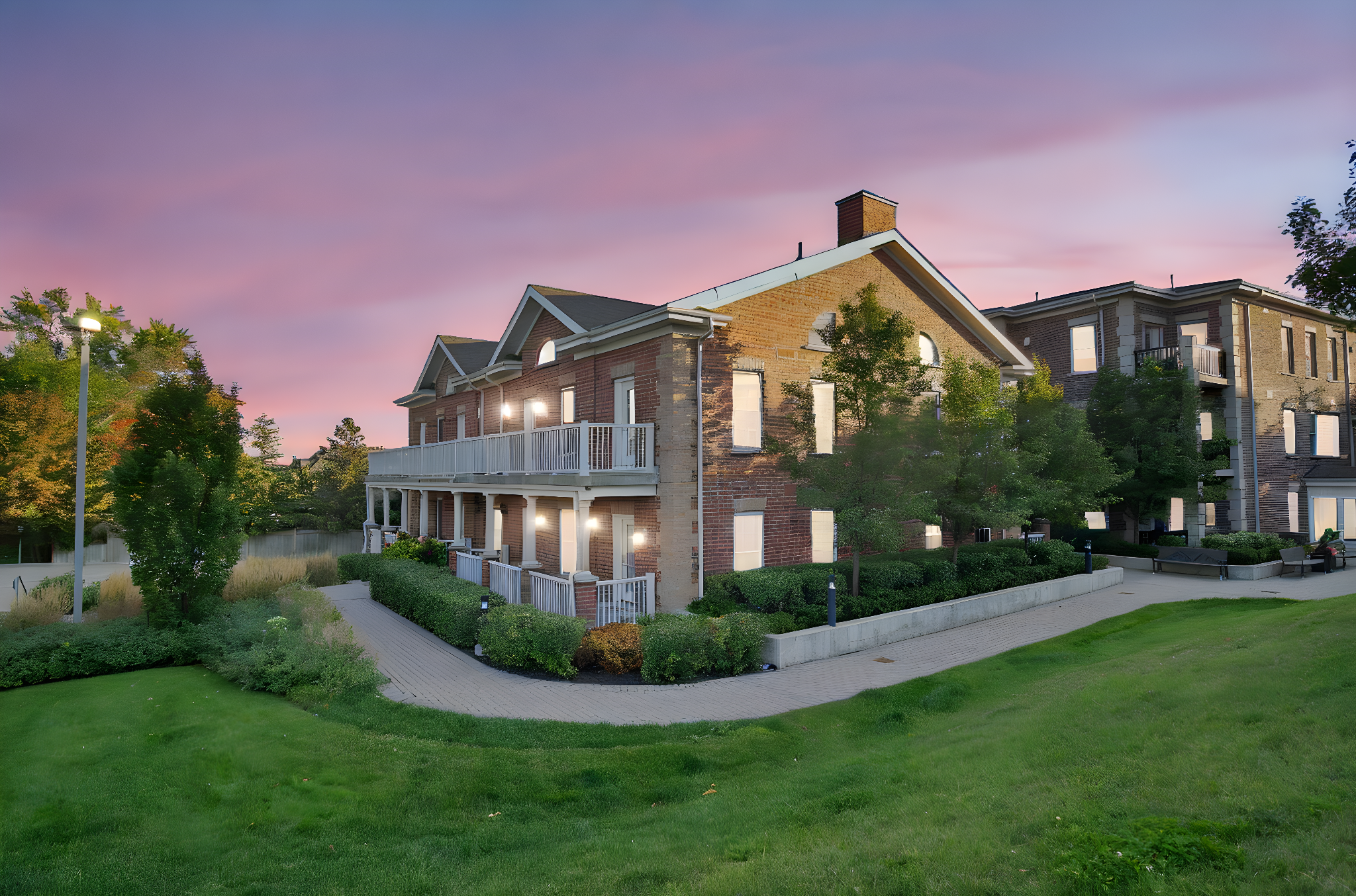 Side view at dusk