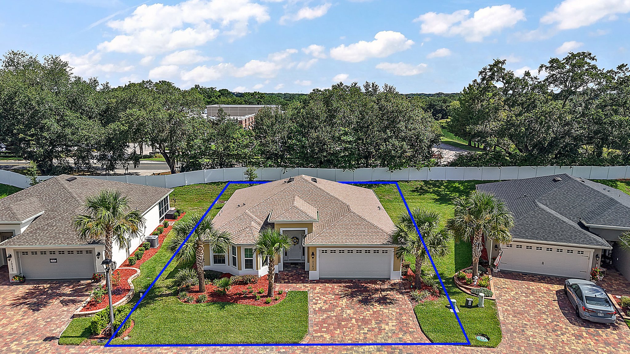Aerial with Property Lines