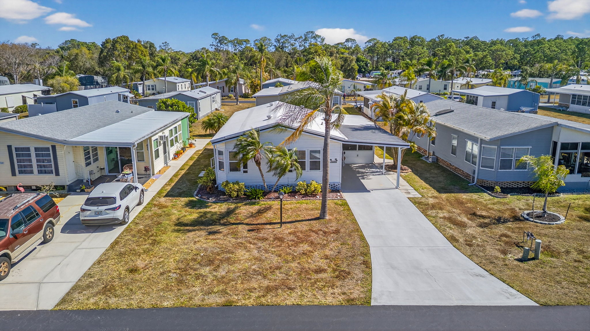 Aerial Front Exterior