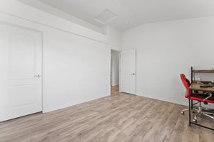 Upper Level Bedroom #3 with High Ceiling and Walk-in Closet
