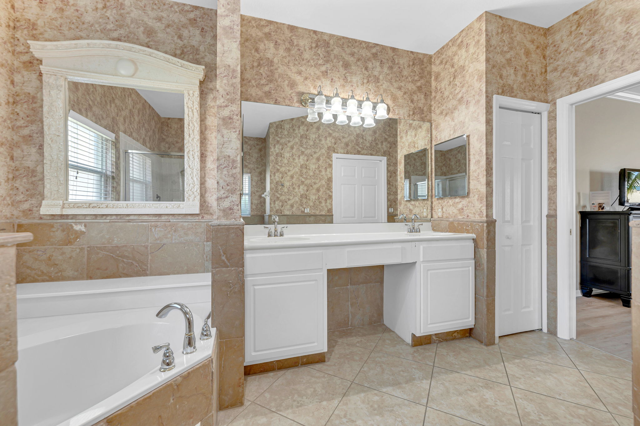 Master Tub and Vanity